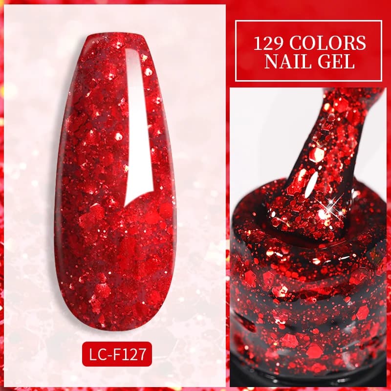 LILYCUTE 129 Colors 7ML Nail Gel Polish Nail Supplies Vernis — image 4