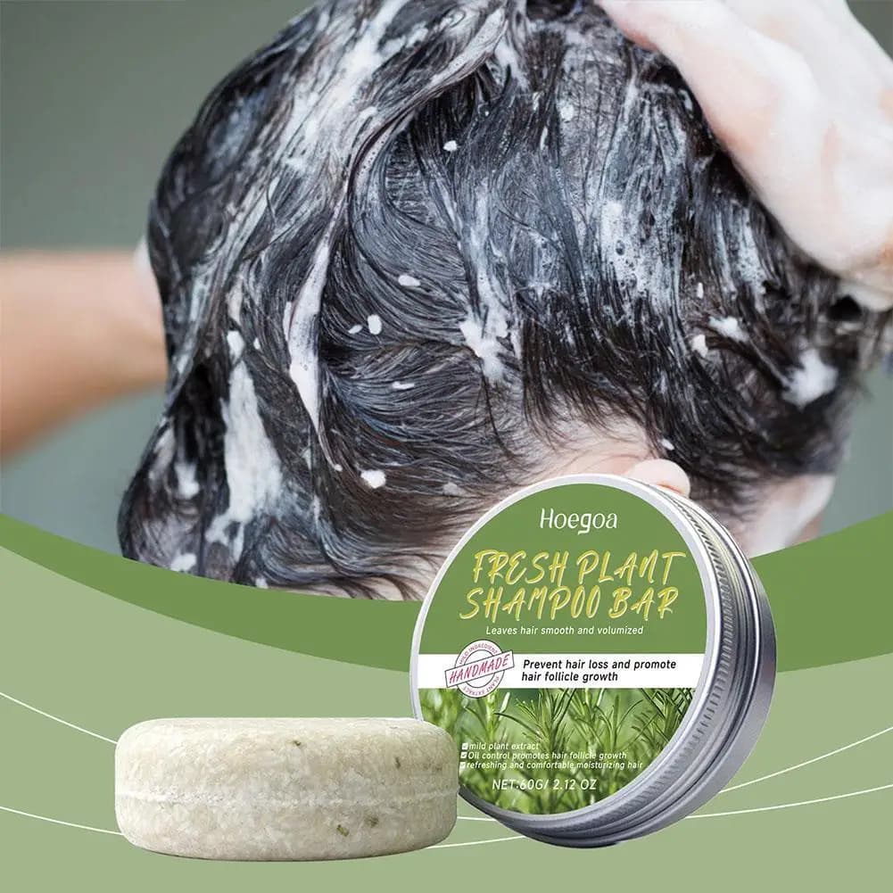 Rosemary shampoo bar with ginger, bamboo, lavender and polygonum — image 6