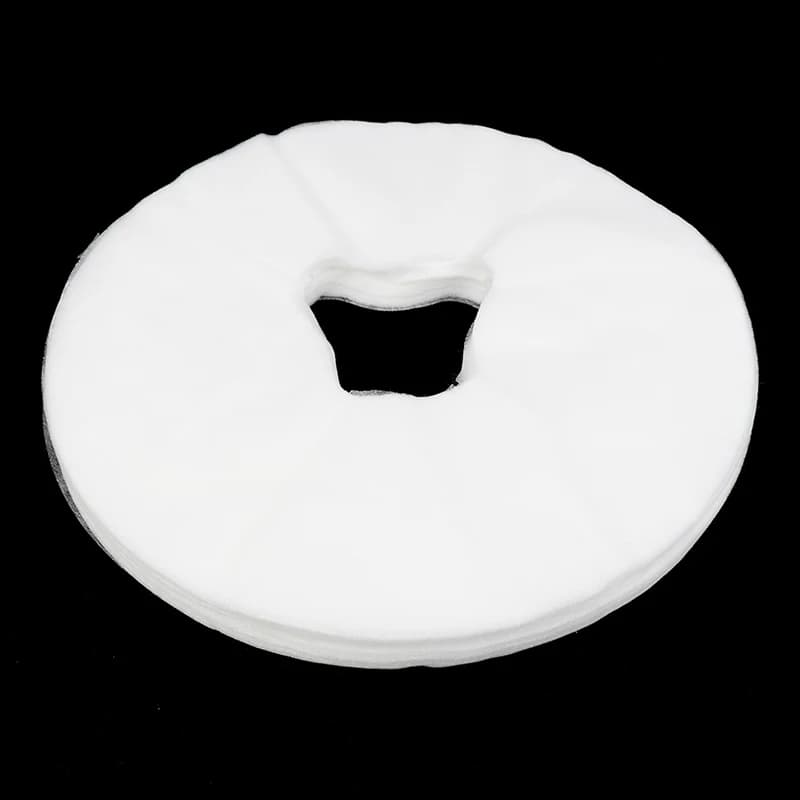Disposable massage table sheet set with headrest cushion — image 3