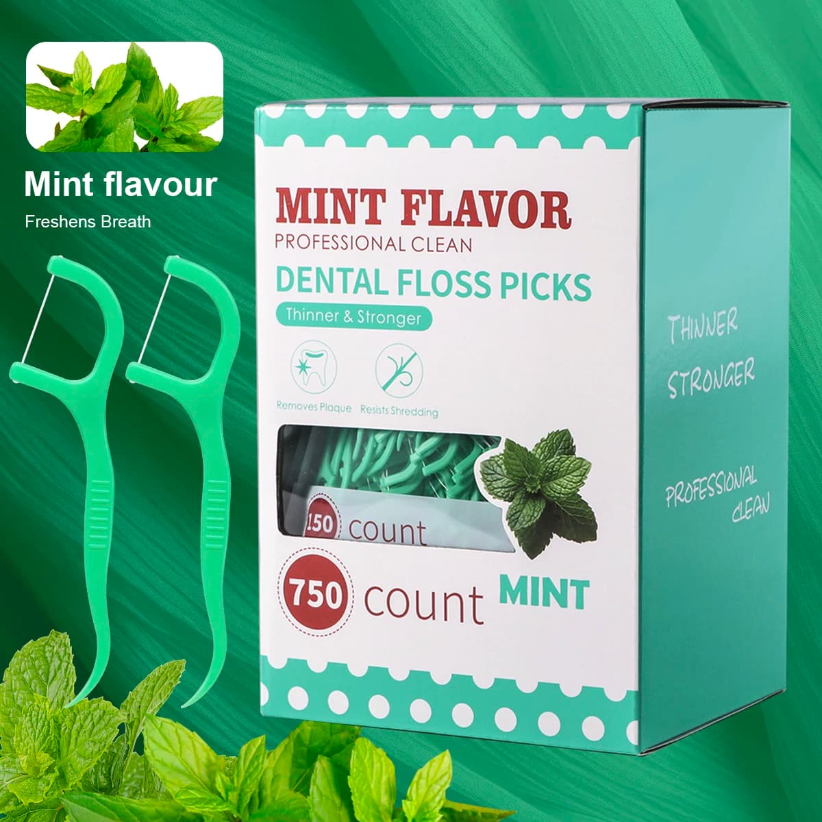 Mint Dental Floss Stick – Portable