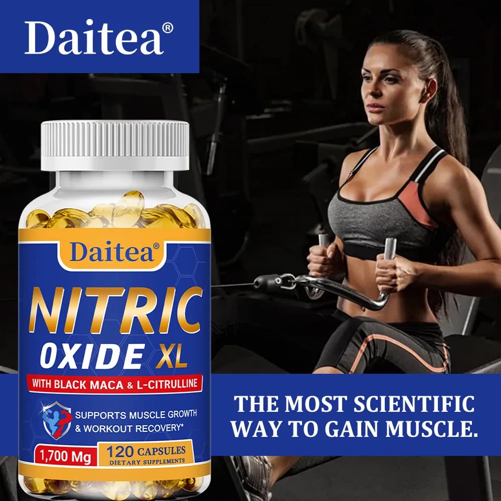 bottles of nitric oxide men's health capsules with maca root — image 6