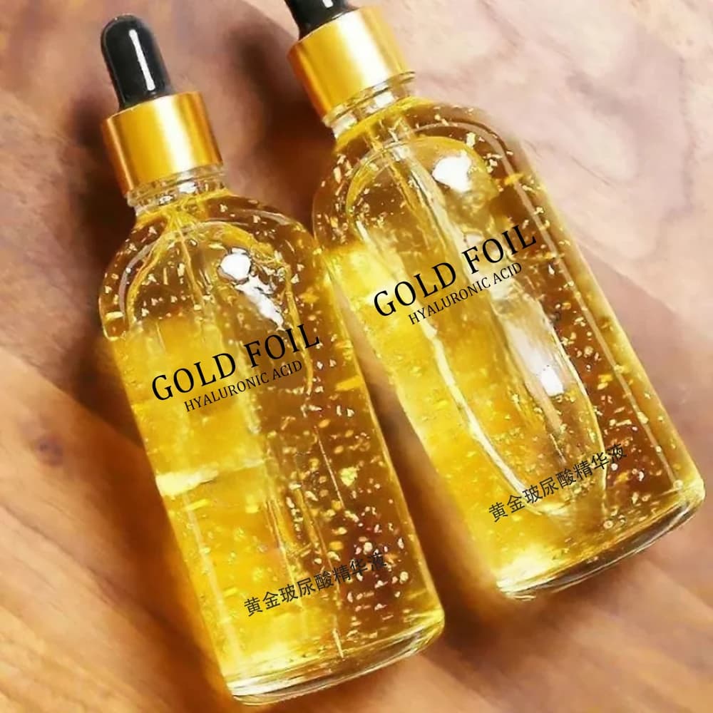 24K gold hyaluronic acid and niacinamide face serum bottle — image 1