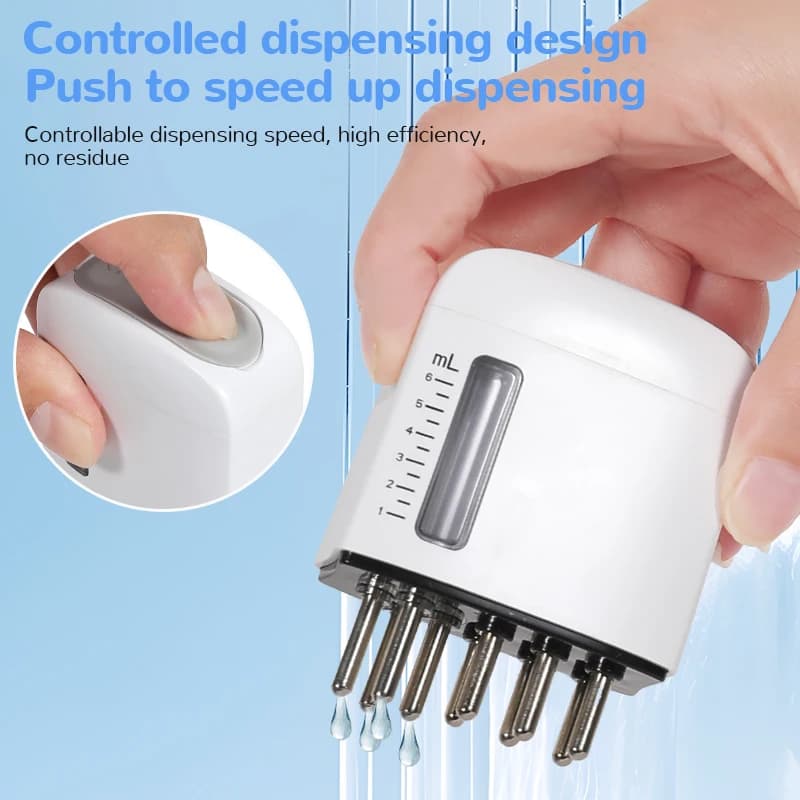 electric scalp massager with red light and vibrating comb — image 5