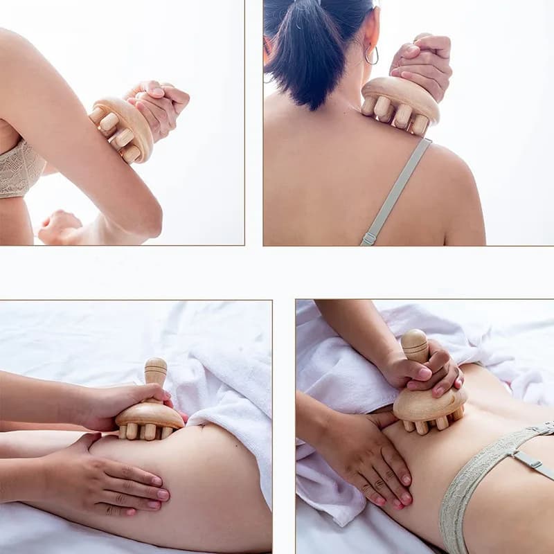 Wood therapy massage tool for cellulite and lymphatic drainage — image 5