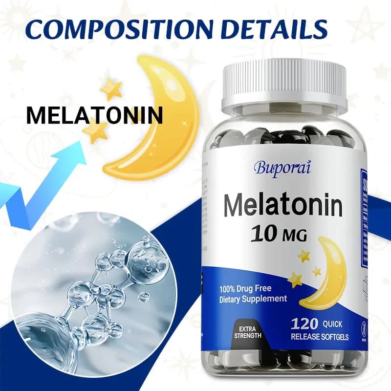 Melatonin 10 mg sleep aid tablets — image 3