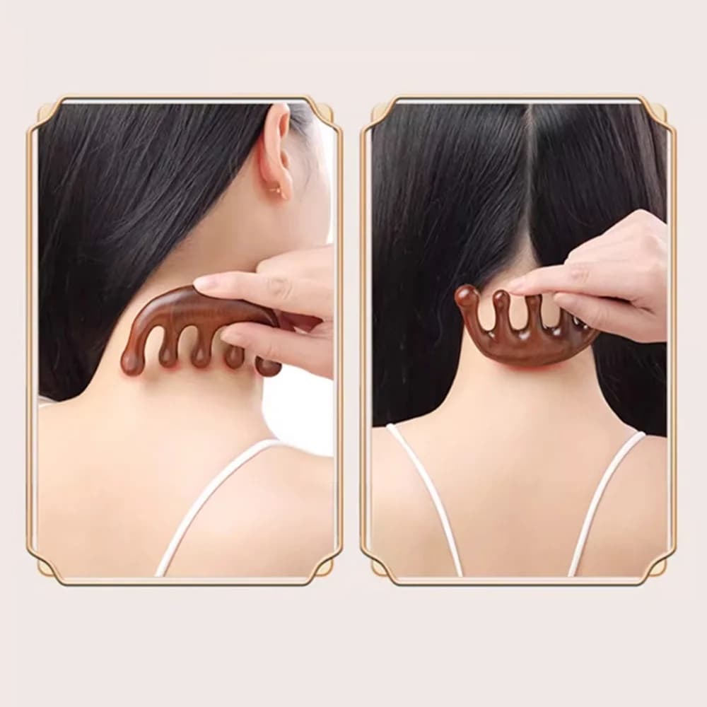 Five-tooth meridian massage comb for scalp — image 6