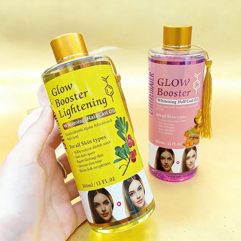 Kojic acid brightening massage oil bottle — image 4