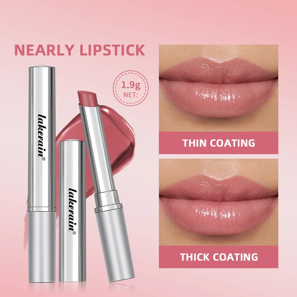 Honey pink tinted lip balm tube — image 1