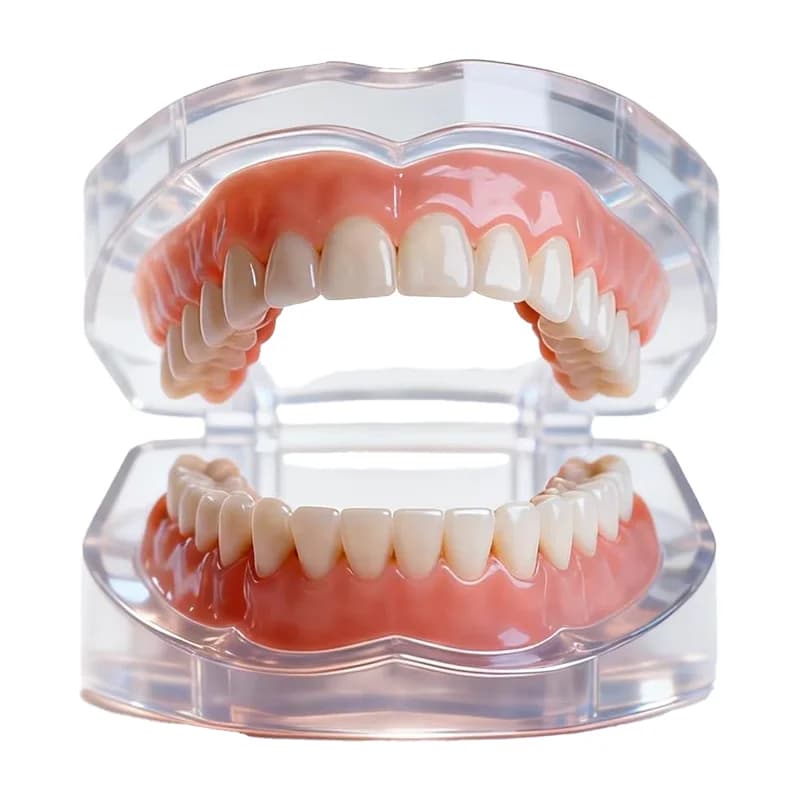 Handcrafted silicone dentures – natural‑looking false teeth