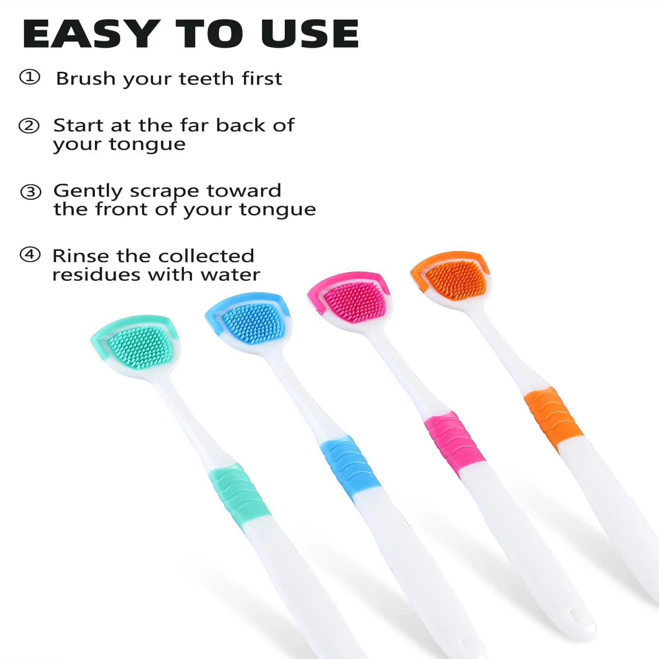 silicone tongue scraper set — image 4