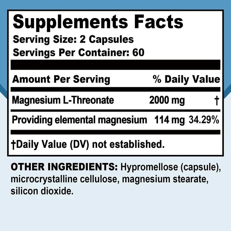 bottle of magnesium l-threonate supplement — image 2