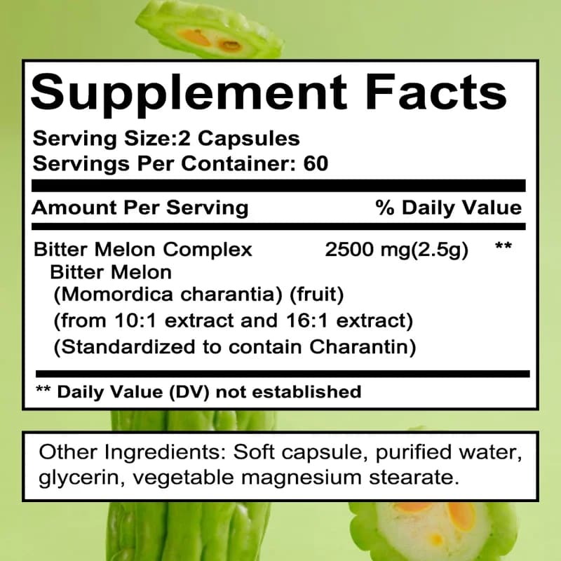 bitter melon extract capsules — image 6