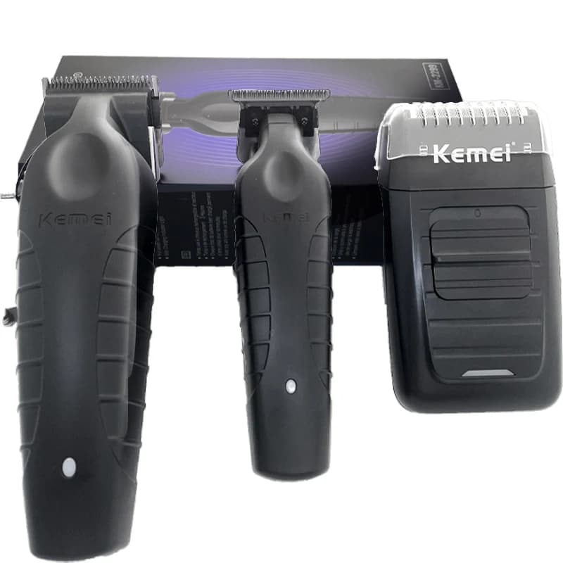 Kemei professional hair clipper kit with guards — image 6