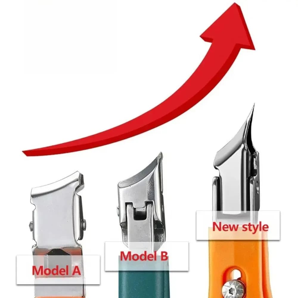 Stainless steel slant edge nail clipper with wide opening — image 5