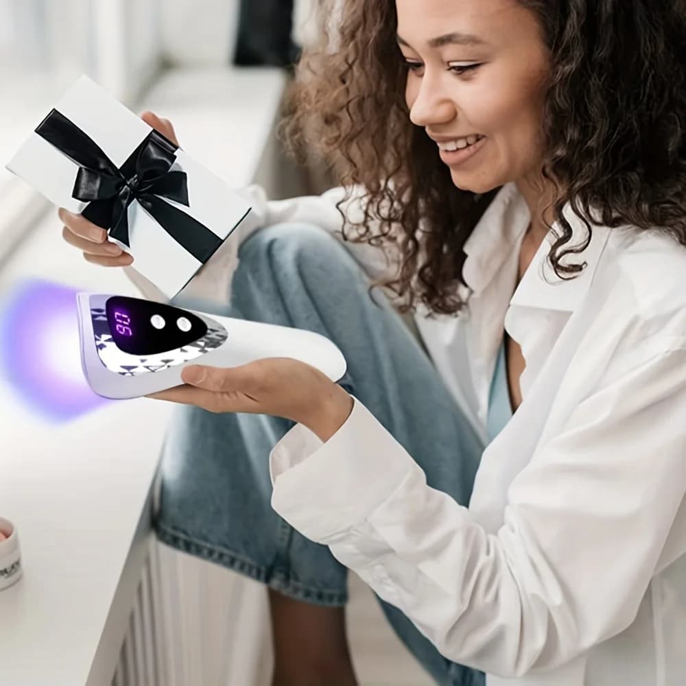 handheld rechargeable UV LED nail dryer lamp — image 6