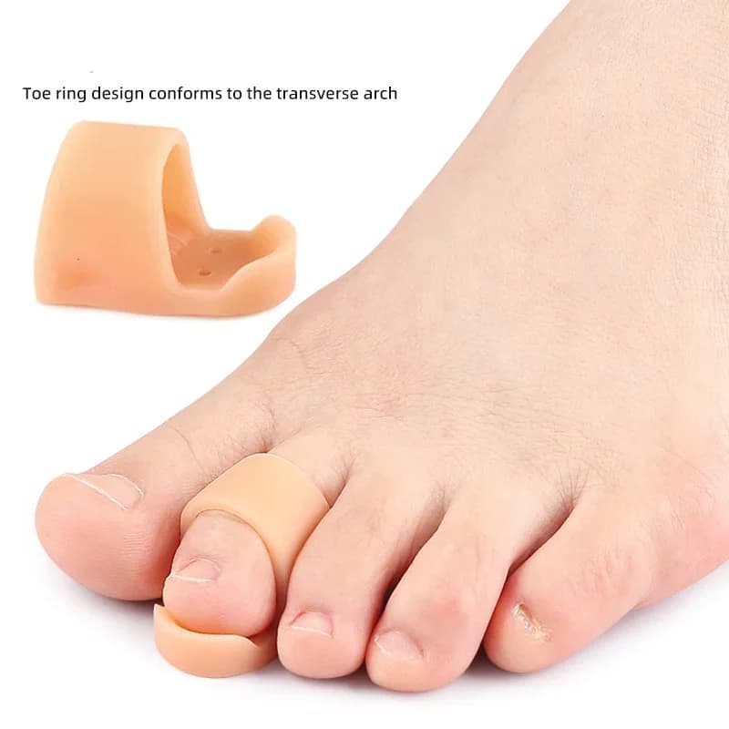 silicone toe straightener and bunion protector pair — image 3