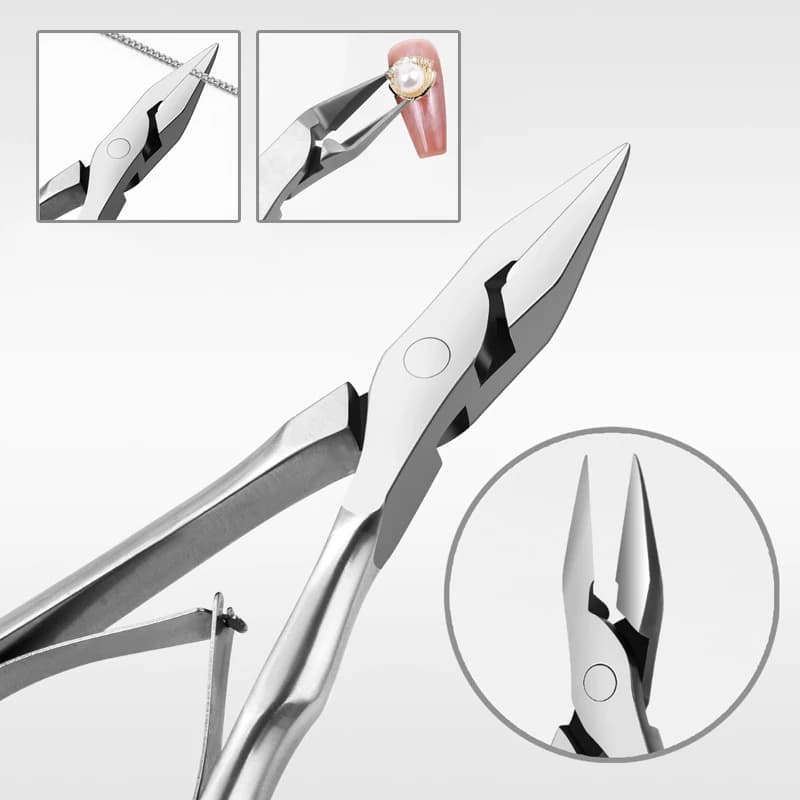 Straight blade toenail clipper for thick ingrown nails — image 2