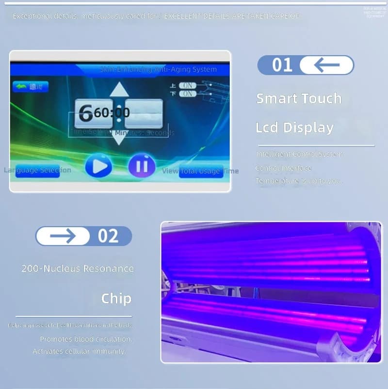 Full-Body Lying Tan Booth with Even Coverage, Indoor Sunbathing — image 5