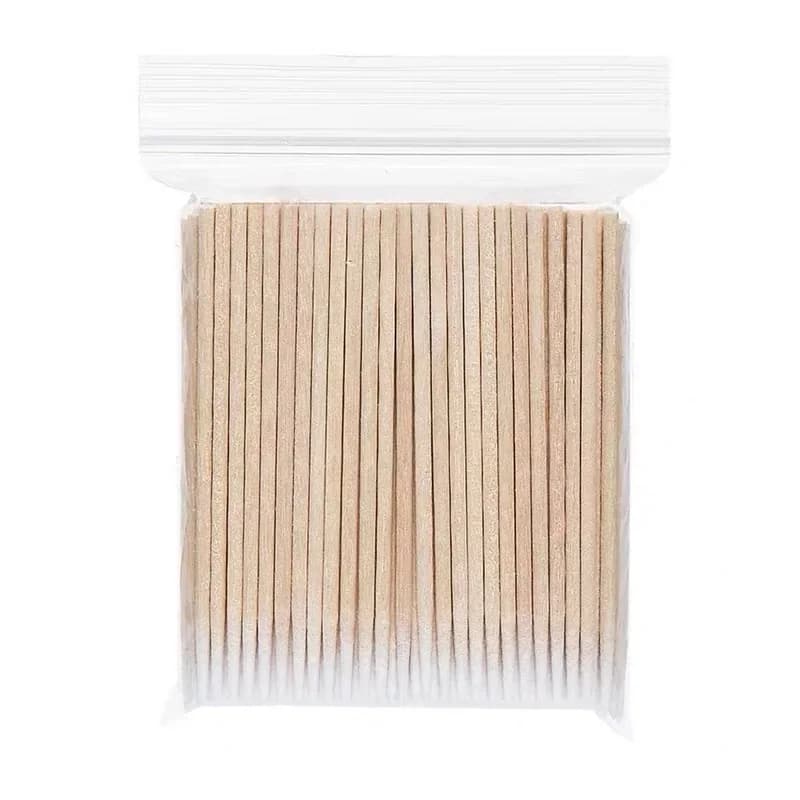 wooden nail swab with cotton tip — image 6