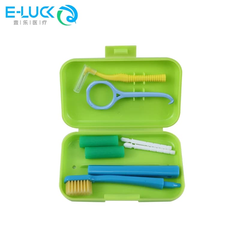 portable dental cleaning kit with toothbrush, interdental brush and tongue scraper — image 8