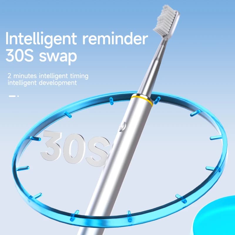 slim electric toothbrush for women with soft bristles — image 4