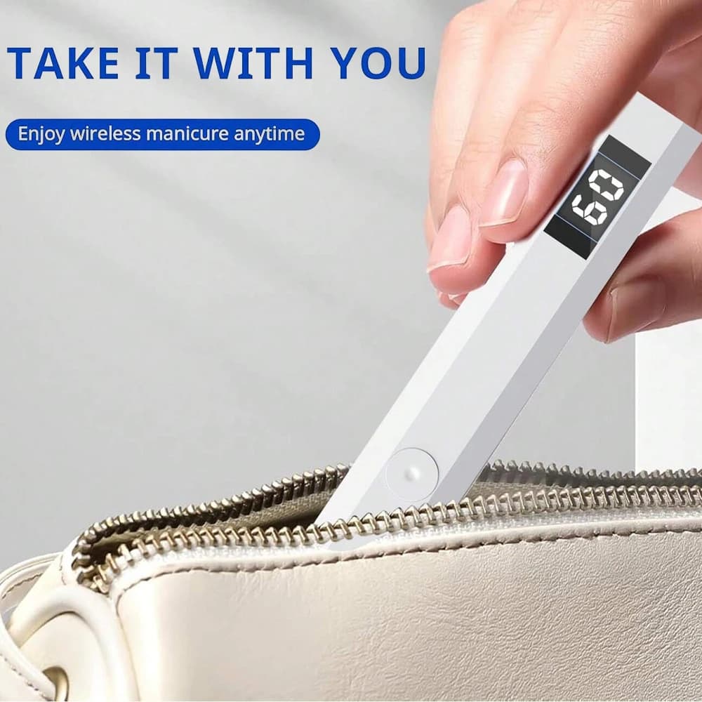 handheld rechargeable UV nail lamp for gel nails — image 5