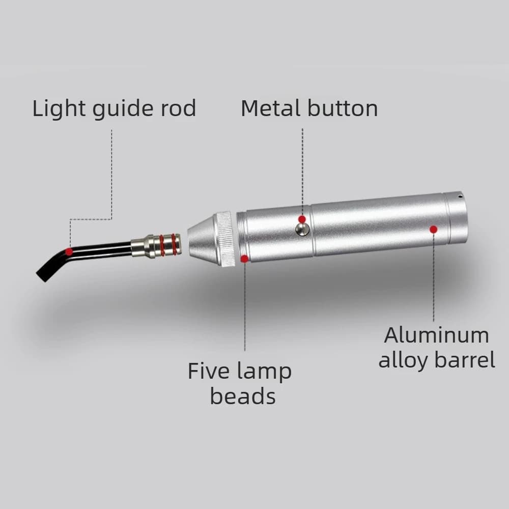 handheld red and blue LED light therapy device — image 4