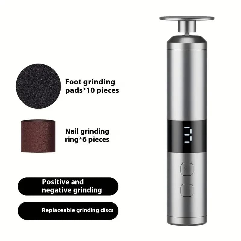 2-in-1 Electric Foot & Nail Grinder – USB Rechargeable
