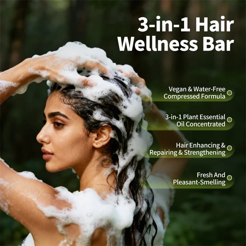 Usman grass and platycladus shampoo bar 120g — image 3