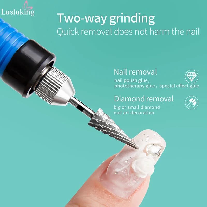 Tungsten carbide nail drill bits for electric manicure drill — image 6