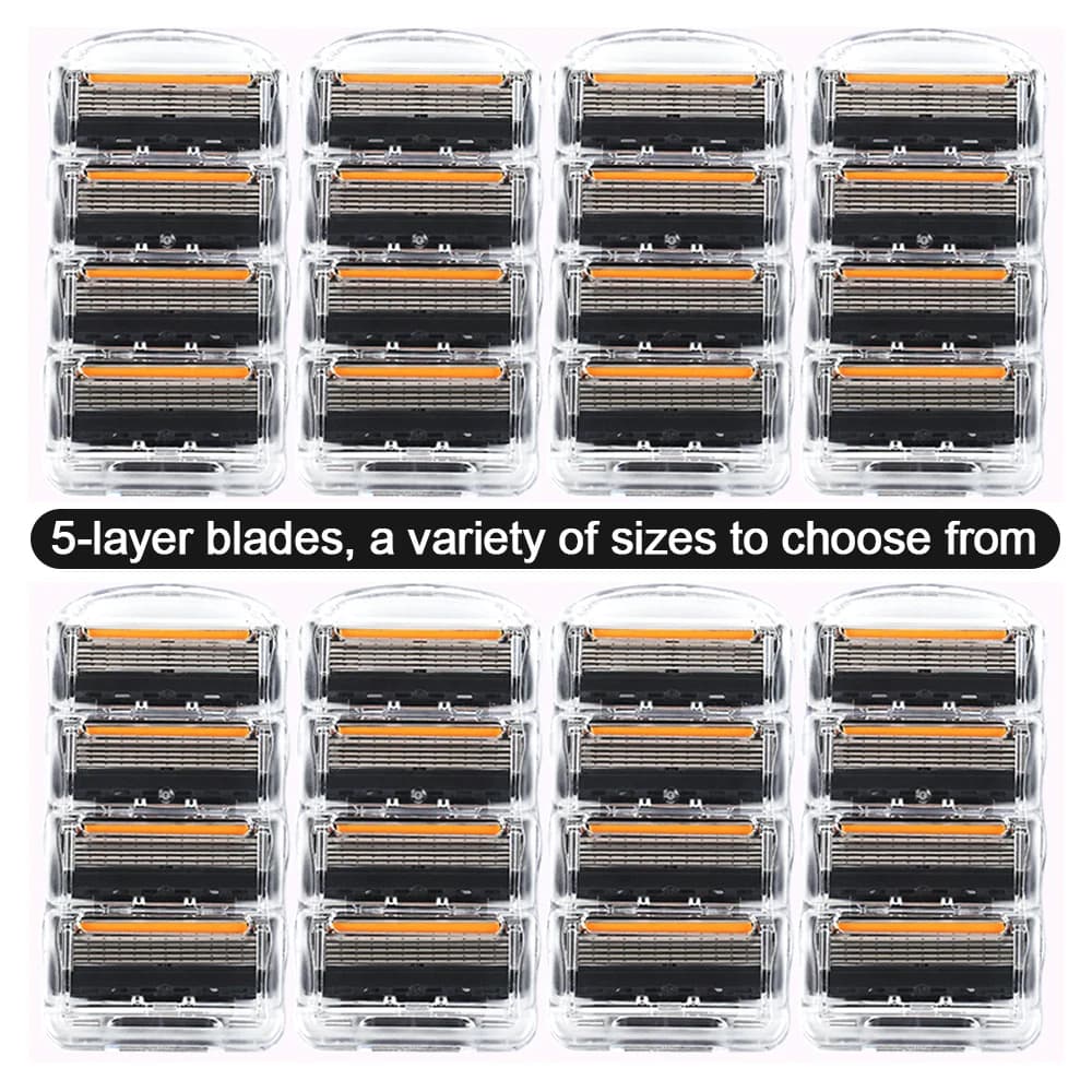 5-layer Razor Fusion Pro shaving blade refill pack — image 6