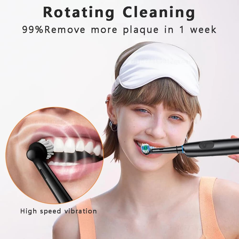 smart electric toothbrush with multiple modes and brush heads — image 4