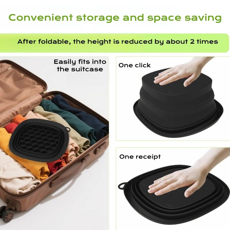 collapsible silicone face ice bath tray — image 5