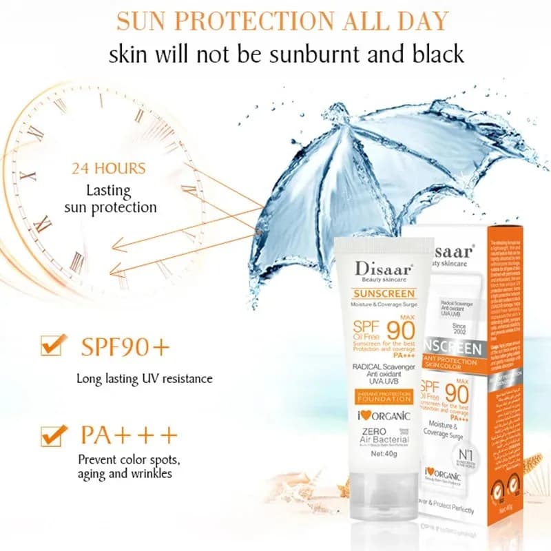waterproof SPF 90+ facial and body sunscreen cream — image 6