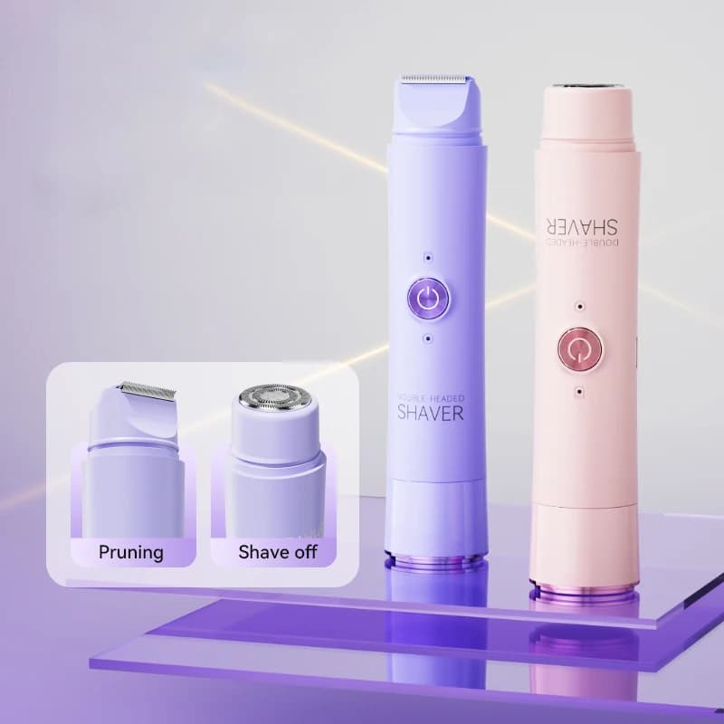 women's 2-in-1 rechargeable electric shaver and bikini trimmer — image 4