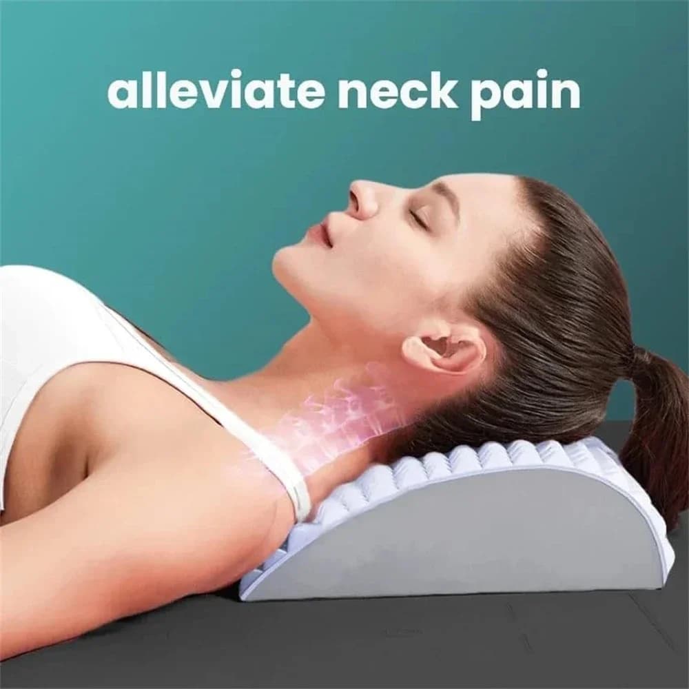 Back stretcher pillow supporting neck, waist and lumbar — image 3