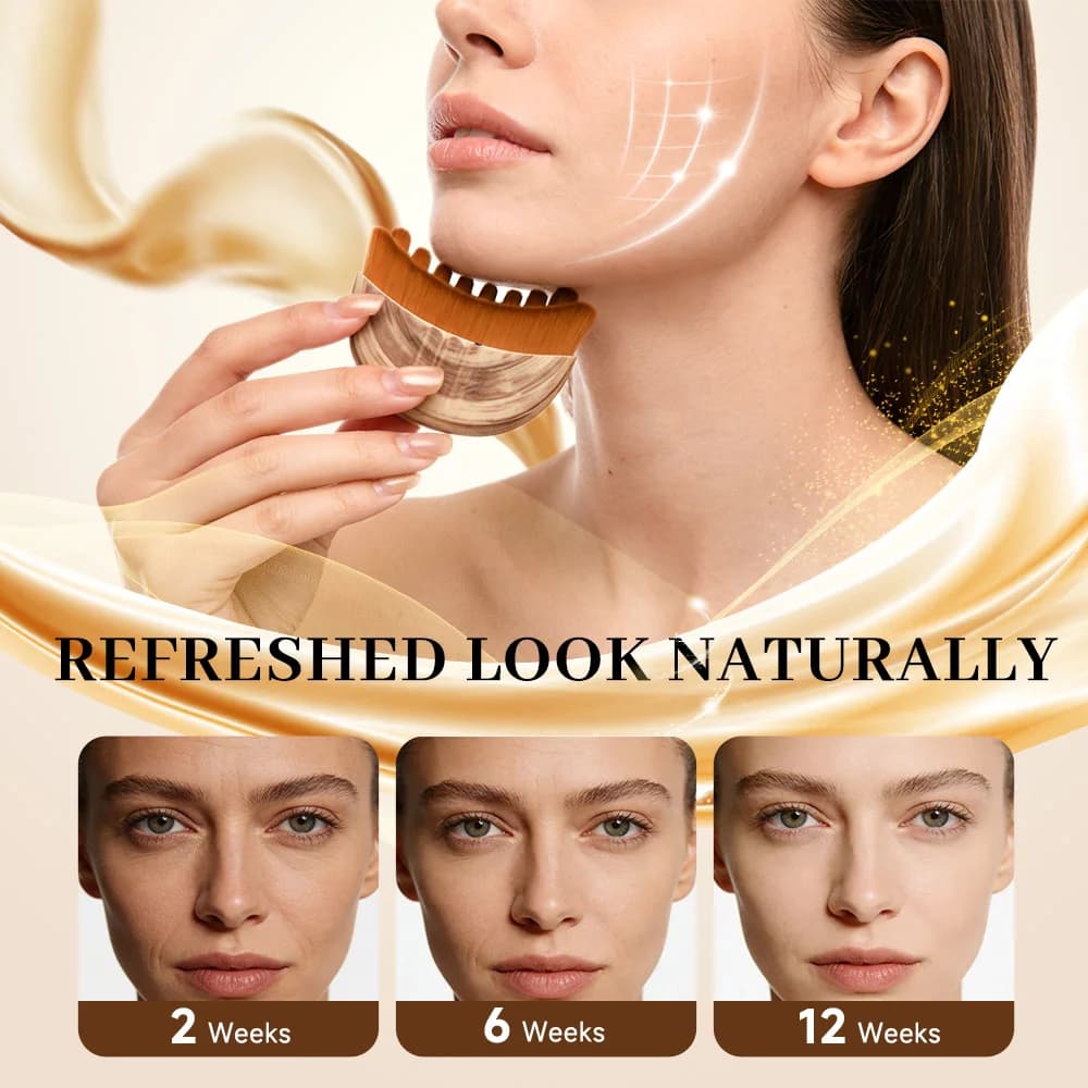 Portable lymphatic contour face brush with soft bristles — image 4