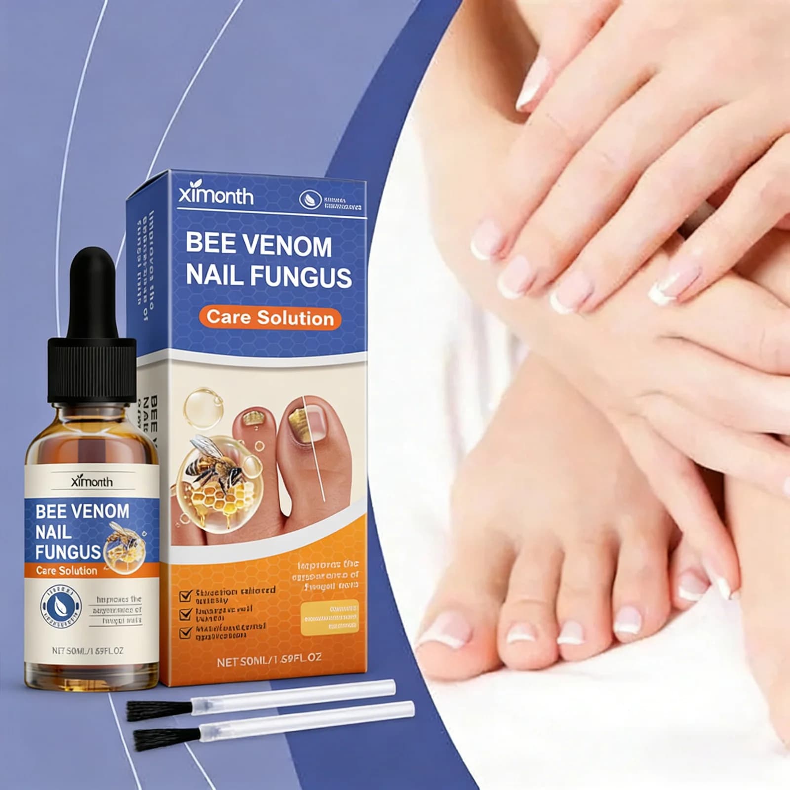 bottle of nail fungus care solution — image 2
