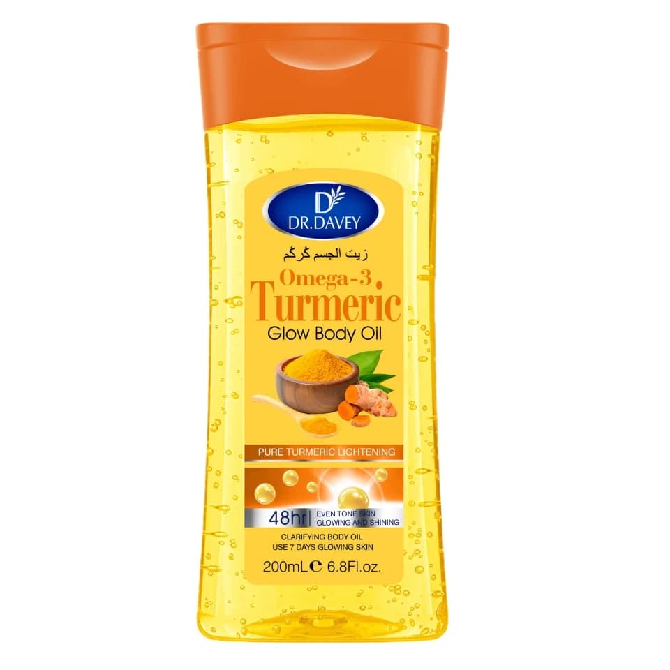Turmeric and omega‑3 glow body oil bottle — image 6