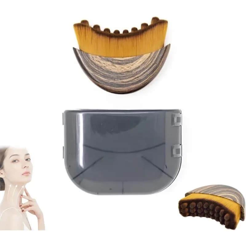 contour brush and stainless steel lymphatic scraping board set — image 7