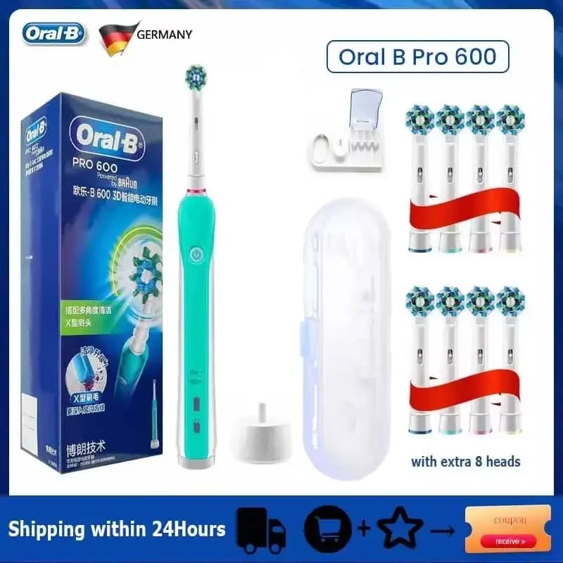 Oral‑B Pro 4000 Electric Toothbrush with Pressure Sensor