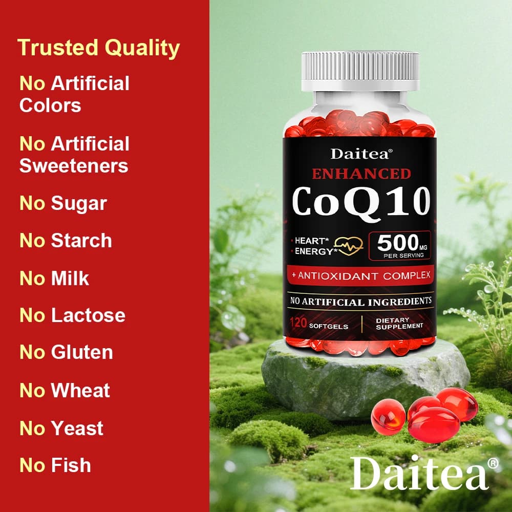CoQ10 500 mg high‑absorption supplement bottle — image 6