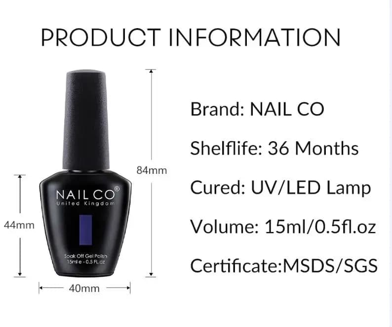 bottle of nailco 131‑color LED gel nail polish — image 5
