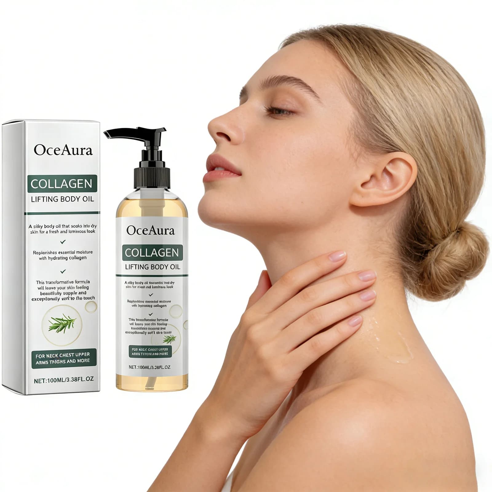 collagen body oil bottle 100ml — image 3