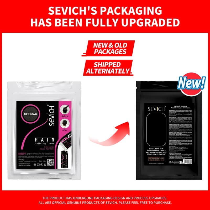 Sevich 100 g hair fibers in 10‑color blend — image 2