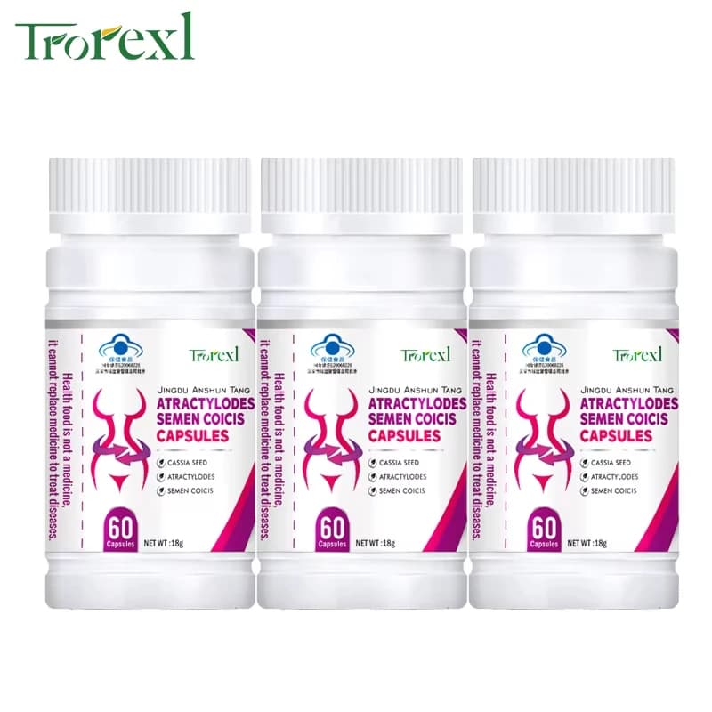 herbal cassia and coix seed capsules bottle — image 8