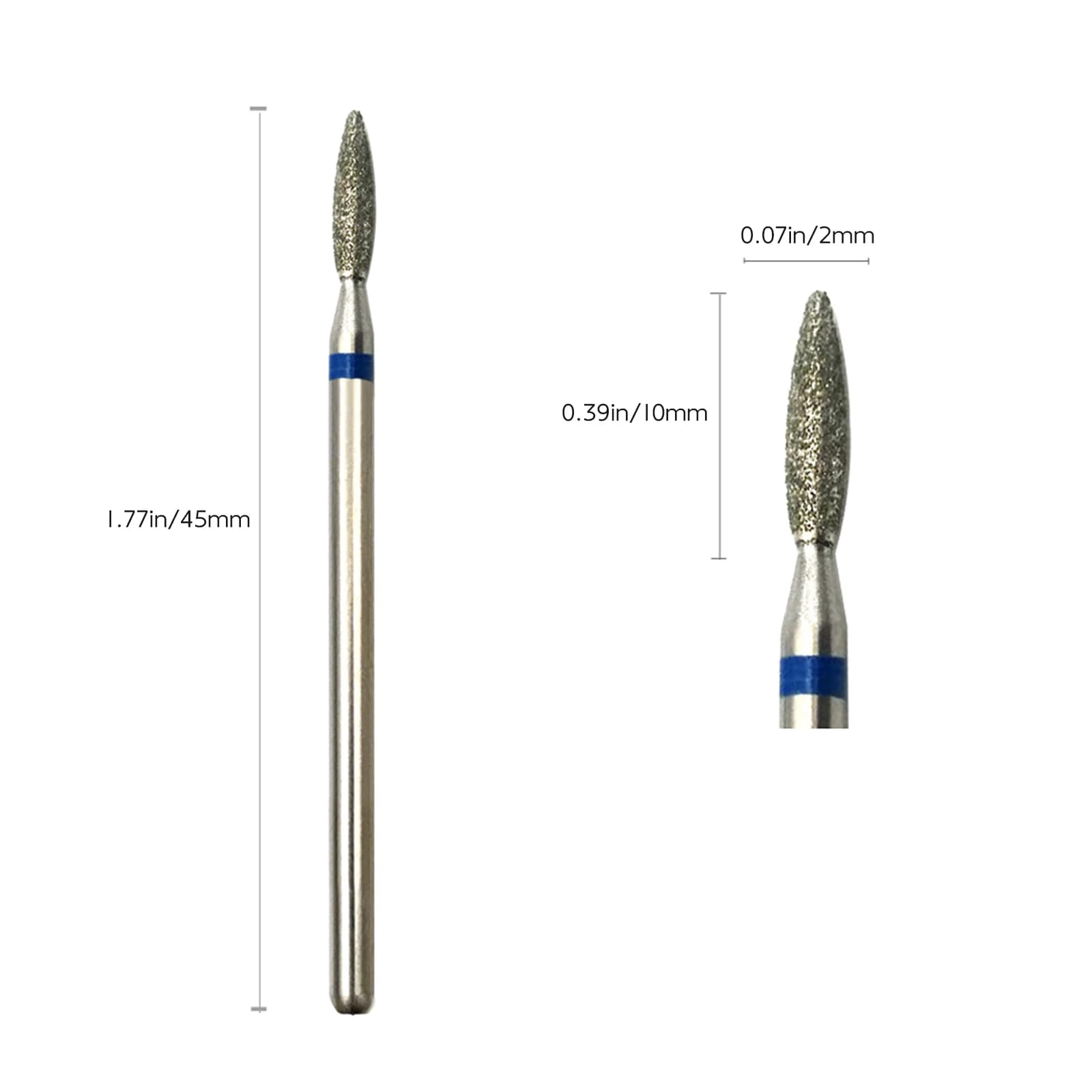 cone-shaped fine diamond nail drill bits — image 4