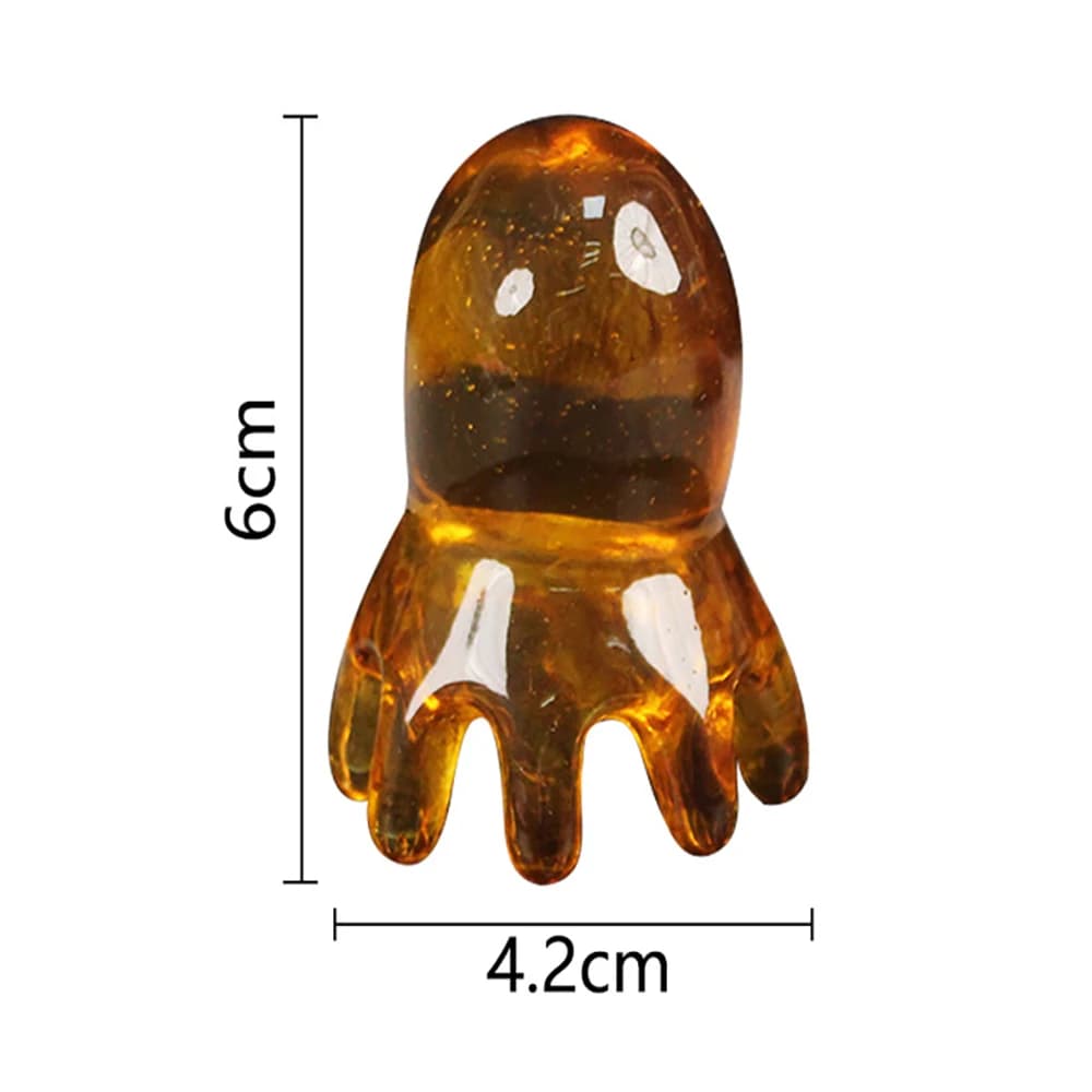 Octopus-shaped wide meridian massage comb — image 7