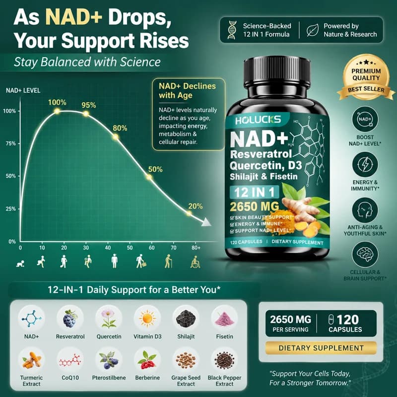 NAD+ and resveratrol supplement capsules — image 3