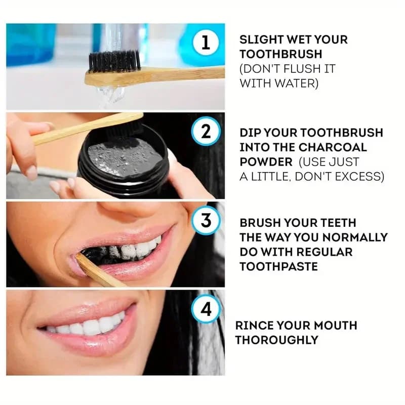 natural tooth whitening powder in a jar — image 5